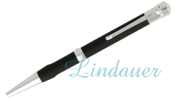 Kugelschreiber, schwarz-silber.
