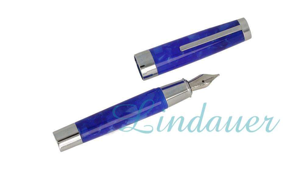 Buchhaltung Füllfederhalter Mit Mittlerer Spitze – Klassischer Design, Edelstahlfeder, Inkl. Lederetui (Neroli)