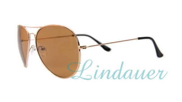 Sonnenbrille, gold