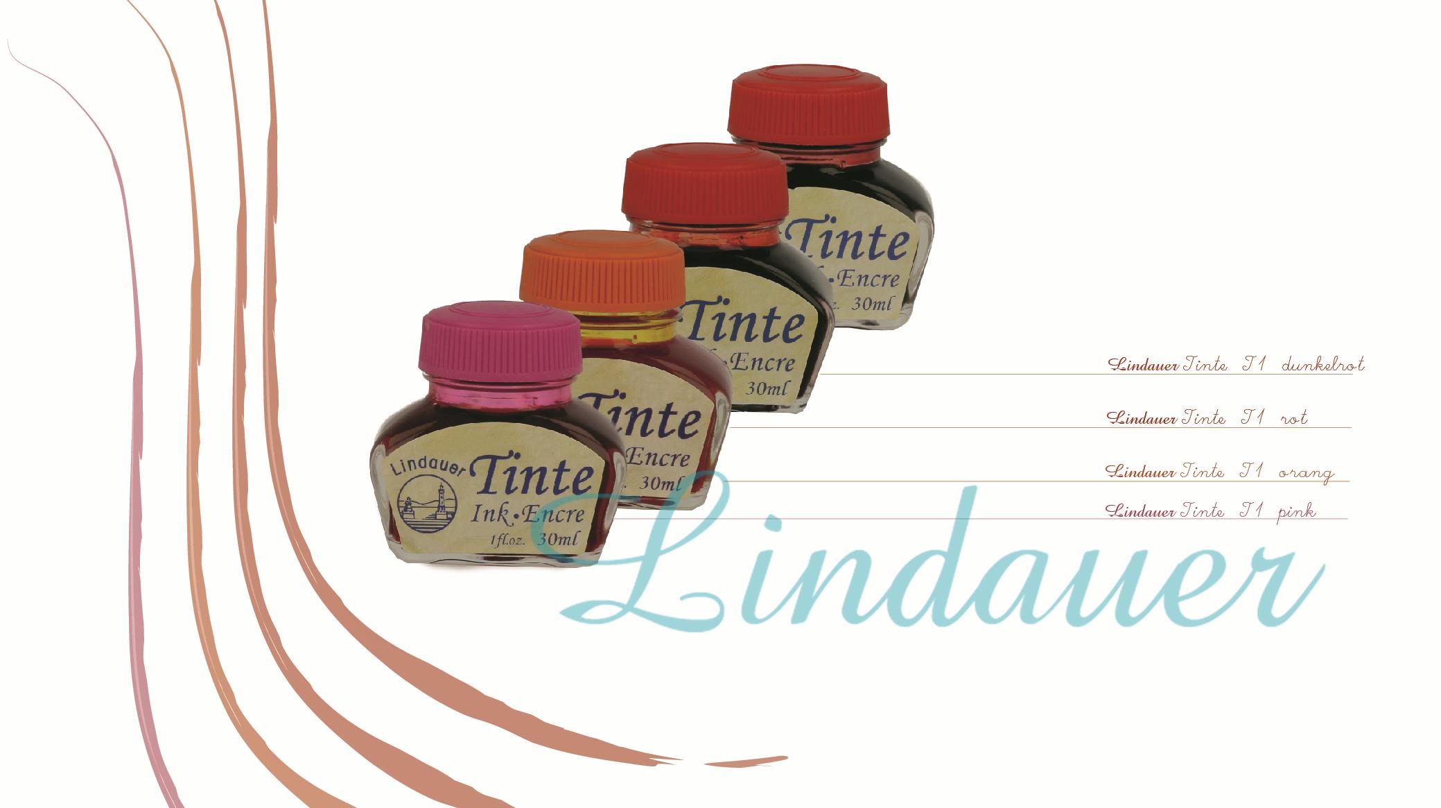 Lindauer Tinte in 11 unterschiedlichen Farben, Lindauer Tinte, Zubehör