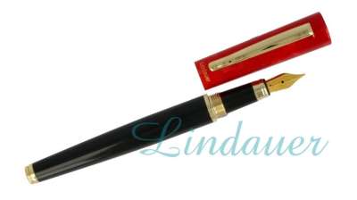 Jinhao 500 Füllfederhalter Set – 2 Stück, Mittlere Feder (0,5 Mm), Mit Konverter | Grün & Blau Mit Blumenmuster