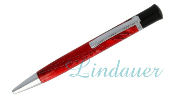 Lindauer Kugelschreiber rot-meliert