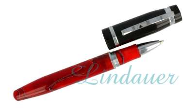Jinhao 15 Füllfederhalter – Rot, Mit Feder Aus Edelstahl, Guangzhou Tower Design