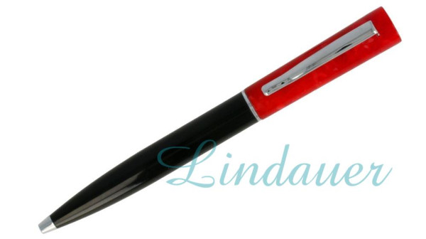 Kugelschreiber rot, silber Clip