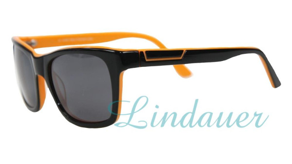 Sonnenbrille, schwarz/orange