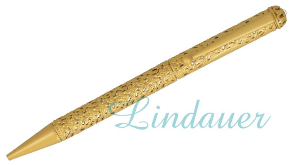 Diamant Kugelschreiber in gold/matt