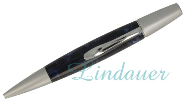 Kugelschreiber marmoriert: dunkelblau